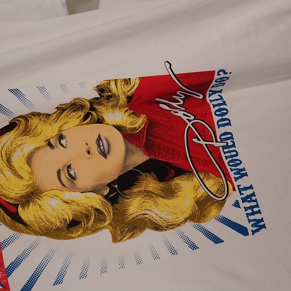 Dolly Parton 'W.W.D.D.' graphic tee XL fan merchandise EUC Dollywood - Picture 5 of 5